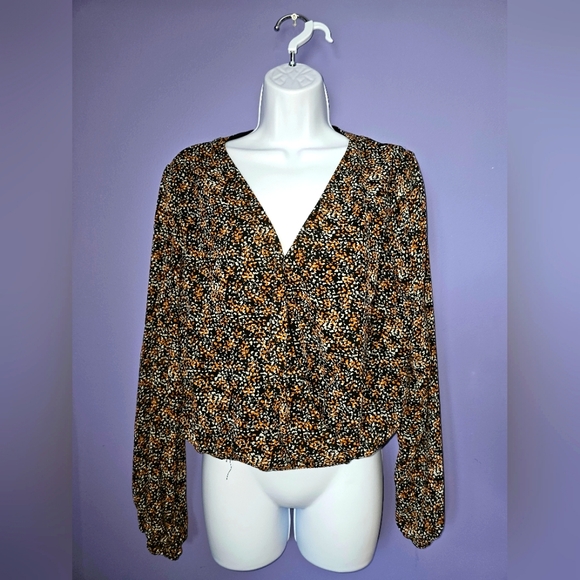 Fun & Flirt Tops - Wrap design blouse colorful